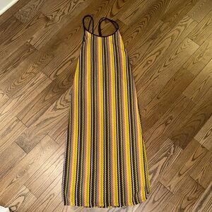 Multi Color Knit Dress with Open back